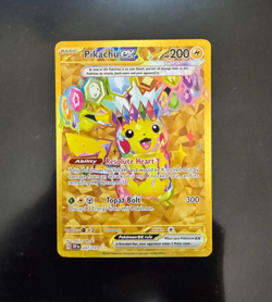 Pikachu EX 247/191 - Gold Full Art Hyper Rare Surging Sparks Pokemon TCG NM - Image 1
