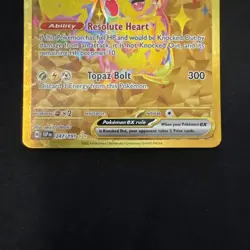 Pokemon TCG Gold Pikachu EX 247/191 SV08 Holo Surging Sparks Secret Hyper Rare - Image 3