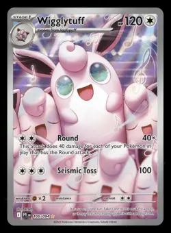 Pokemon Wigglytuff Illustration Rare 105/094 Phantasmal Flames Near Mint card. - Image 1
