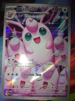 Pokemon Wigglytuff Illustration Rare 105/094 Phantasmal Flames Near Mint card. - Image 2