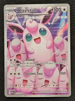 Pokemon Wigglytuff Illustration Rare 105/094 Phantasmal Flames Near Mint card. - Image 1