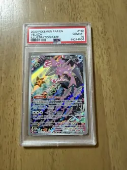 Pokemon TCG Veluza Card 192/182 Paradox Rift Illustration PSA 10 - Image 1