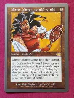 Magic The Gathering UNGLUED MIRROR MIRROR artifact card MTG - Image 1