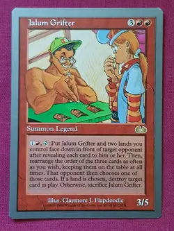 Magic The Gathering UNGLUED JALUM GRIFTER red card MTG - Image 1