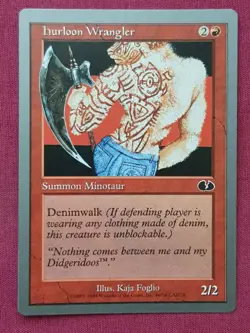 Magic The Gathering UNGLUED HURLOON WRANGLER red card MTG - Image 1