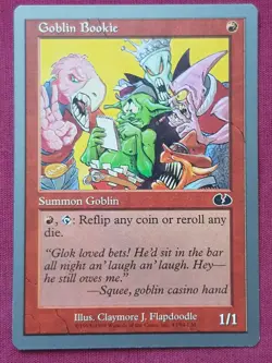 Magic The Gathering UNGLUED GOBLIN BOOKIE red card MTG - Image 1
