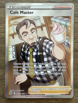 Pokemon Cafe Master TG25/TG30 Brilliant Stars Trainer Gallery Ultra Rare Card NM - Image 1