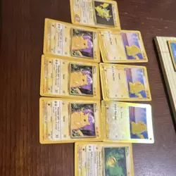 Pokemon TCG Pikachu Basic Holo & Regular Card Lot - 8 English Cards - Image 1