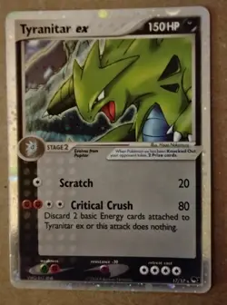 TYRANITAR EX 17/17 POP SERIES 1 HOLO RARE SUPER RARE CARD NICE HOLO 💎 - Image 2