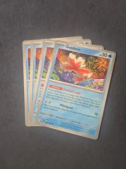 Goldeen 020/131 x4 Playset 4x - Pokemon SV Prismatic Evolutions PRE - 4 Card Set - Image 1