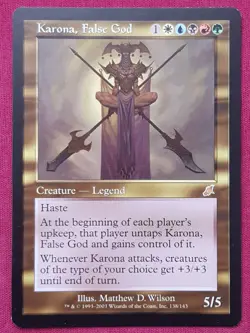 Magic The Gathering SCOURGE KARONA FALSE GOD card MTG - Image 1