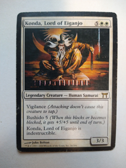 Konda, Lord of Eiganjo MTG Champions of Kamigawa White MP actual PICTURES - Image 1