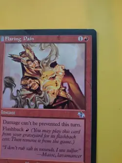 Flaring Pain. Judgment Instant. Magic the Gathering Card. - Image 2
