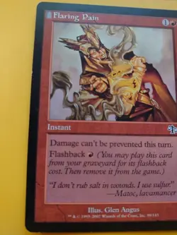 Flaring Pain. Judgment Instant. Magic the Gathering Card. - Image 3