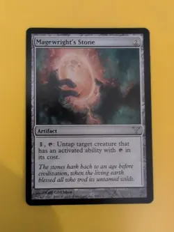 Magewright's Stone. Dissension Artifact MTG Card. - Image 1