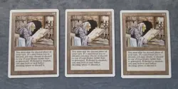 Library Of Leng x 3 ~ Revised Edition ~ Magic The Gathering MTG Cards - Image 1