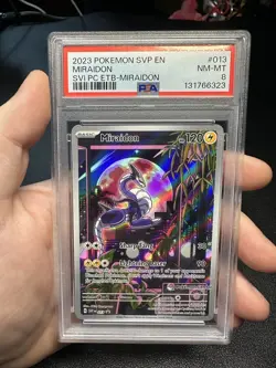 Miraidon - 013 (Pokemon Center Exclusive) 013 Sv: Scarlet & Violet Promo PSA 8 - Image 1