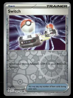 Switch 194/198 Scarlet & Violet Base Set Trainer Holo Pokemon TCG - Image 1