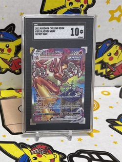 Pokemon Blaziken VMAX Chilling Reign Secret Rare Alt Art #201 SGC 10 Pristine - Image 1