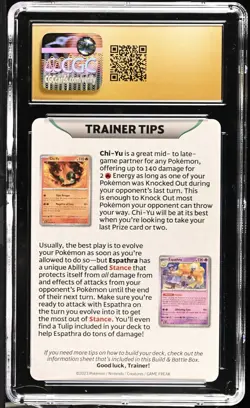 2023 Roaring Moon CGC 10 PRISTINE Trainer Tips Paradox Pop 1 Pokemon TCG PSA - Image 2