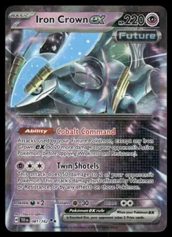 Pokemon Cards Iron Crown ex 081/162 Temporal Forces Double Rare NM - Image 1
