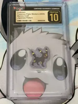 Umbreon Marimo Craft Pokemon Flake Sticker (2025) Nintendo Japanese - Image 1