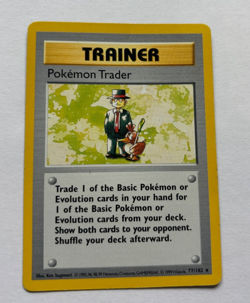 Pokemon Trader Shadowless 77/102 Pokemon Base Set MP - Image 1