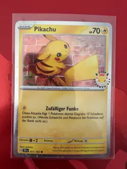 Pikachu 51 /162 2026 Pokemon Day 30 Anniversary Promo Stamped Pokemon TCG Holo - Image 1