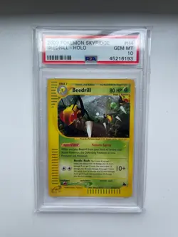 Pokemon Skyridge BEEDRILL H4 Holo PSA 10 Gem Mint - Image 1