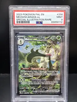 CZG05 - PSA 9 MINT Meowscarada Ex SIR Pokemon Paldea Evolved 256/193 - Image 1