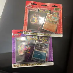 Pokemon TCG Ascended Heroes Tech Sticker Collection Charmander + Gastly in hand - Image 1