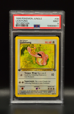 Lickitung 1st Edition 1999 Pokemon #38 WOTC PSA 9 Newly Graded - Image 1