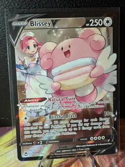 Pokemon TCG Blissey v Silver Tempest Full Art Ultra Rare TG22/TG30 Near Mint - Image 1