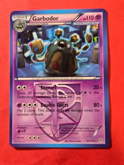 2013 Pokemon Black and White Plasma Storm #67 Garbodor, R, NF/H, cd1 - Image 1