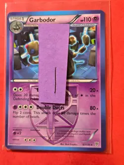 2013 Pokemon Black and White Plasma Storm #67 Garbodor, R, NF/H, cd1 - Image 3