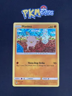 Pokemon TCG Mankey McDonalds 2019 8/12 Holo MP. - Image 1