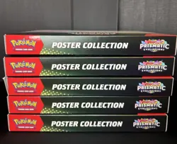 5x Pokemon S&V Prismatic Evolutions Poster Collection LOT - Factory Sealed - Image 5