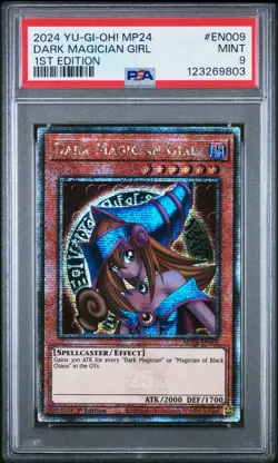 2024 YU-GI-OH! MP24-25TH ANV TIN: DUELING MIRRORS DARK MAGICIAN GIRL PSA 9 - Image 1