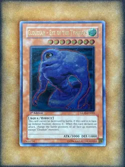Yugioh Cloudian - Eye of the Typhoon GLAS-EN005 Ultimate Rare 1st Ed NM - Image 1