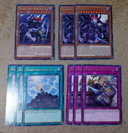 DARKLORD MORNINGSTAR DECK 9 CARDS MAGO GOLD RARE 1st Ed YUGIOH *NEW & MINT* - Image 1