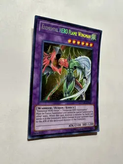 YuGiOh! Elemental HERO Flame Wingman - LCGX-EN045 - Secret Rare - Image 2