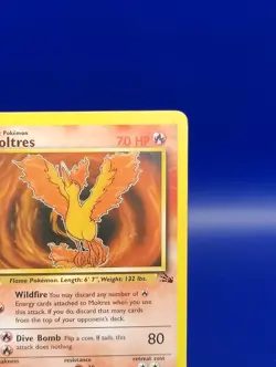 Moltres 27/62 1st Edition Non Holo Rare Fossil Set Pokemon Card WOTC TCG 1999 - Image 5