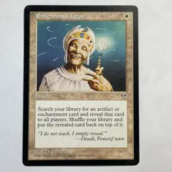 Magic the Gathering MTG Enlightened Tutor White Mirage Uncommon - Image 1