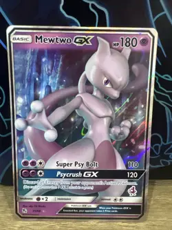 Pokemon Mewtwo GX 31/68 SM Hidden Fates Rare Card NM - Image 1