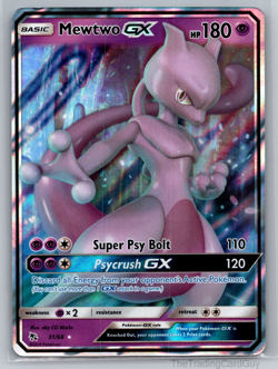 Mewtwo GX - 31/68 - Pokemon Hidden Fates Sun & Moon Ultra Rare Card NM - Image 1