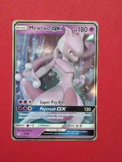 Pokemon Mewtwo GX 31/68 SM Hidden Fates Rare Card NM - Image 1