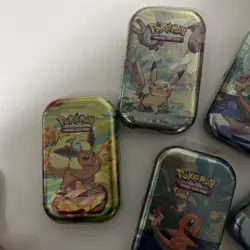 LOT OF 5 Pokemon TCG Kanto Friends Mini Tin Set (D22)- Factory Sealed! - Image 3
