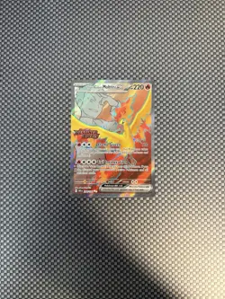 Pokemon TCG Team Rockets Moltres EX Destined Rivals Stamped Upc Promo 208/182 - Image 1