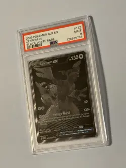 Zekrom EX Black Bolt 172/086 PSA Grade 9 MINT Black White Rare Pokemon 2025 EN - Image 1