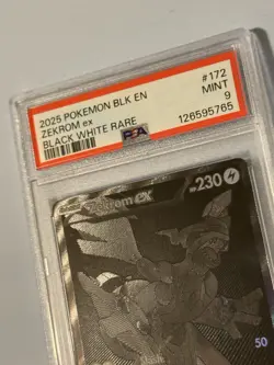 Zekrom EX Black Bolt 172/086 PSA Grade 9 MINT Black White Rare Pokemon 2025 EN - Image 3